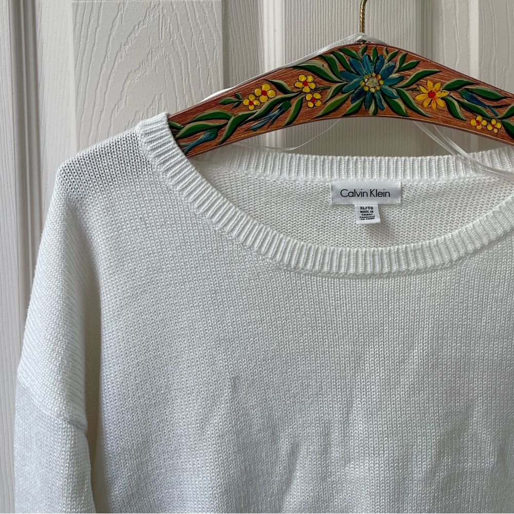 Calvin Klein White Sweater